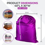 Jumbo 100% Heavy Nylon Laundry Bag (PURPLE)
