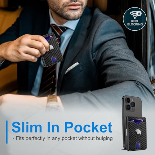 Airtag Wallet for Men (Carbon Black018)