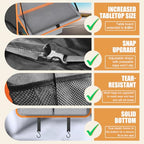Car Backseat Organizer with Tablet Holder (Orange / 2pack)