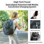 Design Laptop Backpack for Men with USB Charging Port SD803 (Dark Green / Standard)