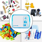 Clear Toiletry Bag TSA Approved Quart Size Travel Carry On (Blue / 3 Pack)