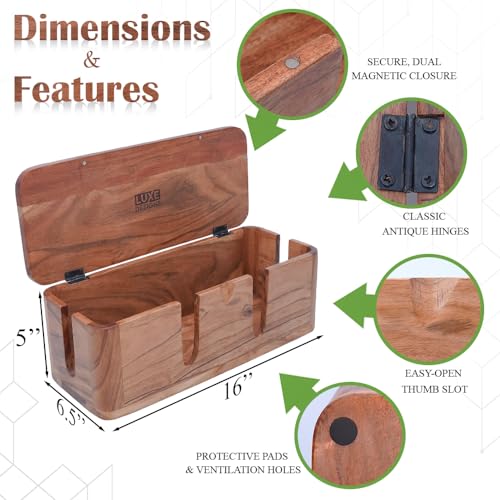 Cable Management Box (Large - Front Slots)