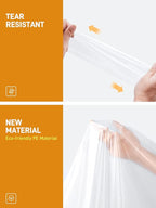 SaphiRose Disposable Rain Ponchos Emergency Clear Poncho - Image 5