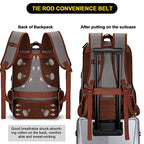Canvas Laptop Backpack (15.6inch / A-khaki-grey)