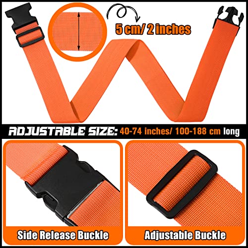 12 Pack Luggage Straps Suitcase Belts Wide Adjustable Packing Straps Travel Belts Accessories for Business Packing (Multicolor)