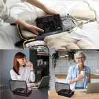 Moisture Proof Travel Pill Organizer (Black / Extra Large)