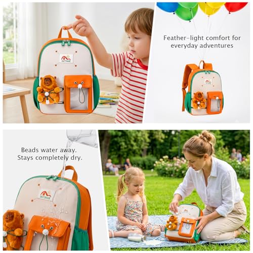 Toddler Backpacks Kids Preschool Cartoon Mini Travel Bag Ages 2 (J-green(fit Folder-no Leash) / M for Age 2-5)