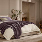 Waffle Bed Blanket (Plum / Full/Queen)