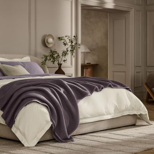Waffle Bed Blanket (Plum / Twin/Twin XL)