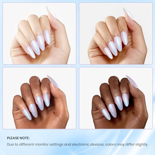 Beetles Pearl Gel Nail Polish (A - Pearl White | Swirling Clouds)