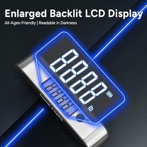 Rechargeable Luggage Scale 110lb (Black)