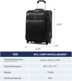 Travelpro Platinum Elite Softside Expandable Carry on Luggage, 2 Wheel Upright - Image 6