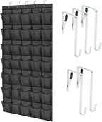 GORILLA GRIP Over the Door Shoe Organizer, 35 Large Breathable Mesh Pockets by GorillaGrip