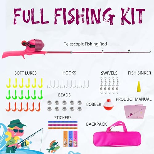 Kids Fishing Pole (pink)