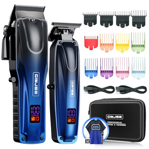 Cordless Hair Clippers and Trimmer Set for Men (Multicolor)