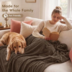 Fleece Blanket Queen 90x90 (Cocoa Brown / Queen(90" X 90"))