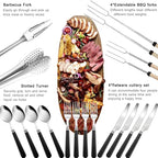 Camping Cooking Set (Black-31Pcs)