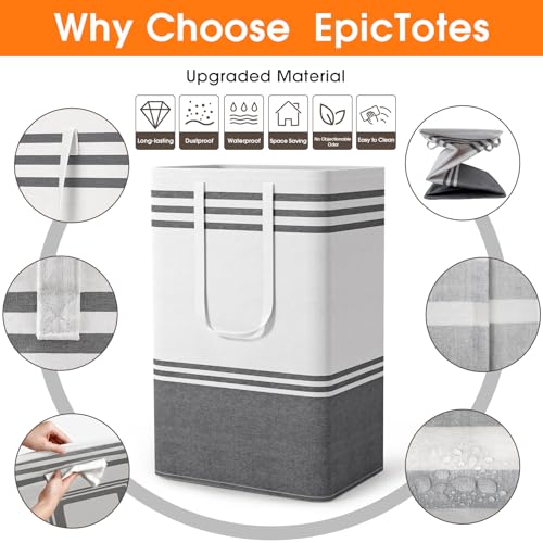 4 Pack Large Laundry Baskets (4 x 88L)
