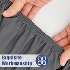 2 Pack Rectangle Spandex Fitted Table Cloth (Dark Grey / 48" x 24" (Rectangular))