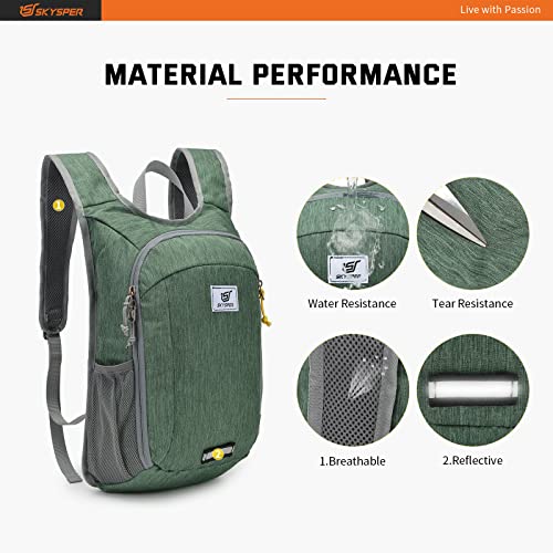Small Daypack 10L Hiking Backpack Packable Lightweight Travel Day Pack for Women Men (10l / Green)