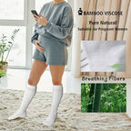 Viscose Made from Bamboo Compression Socks for Pregnant Women 20 (Small / 4 Pair-white)
