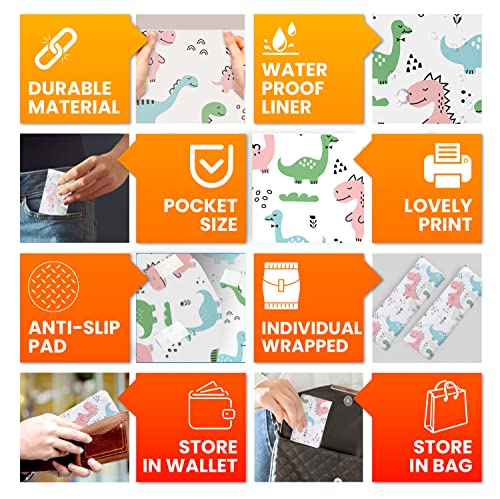 20 Pack Disposable Toilet Seat Covers (Dinosaurs)