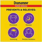 Motion Sickness Less Drowsy Raspberry Cream Chewable (12 Count (Pack of 2))