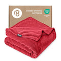 Fleece Blanket Luxury Microplush (Twin/Twin XL / 25 - Red)