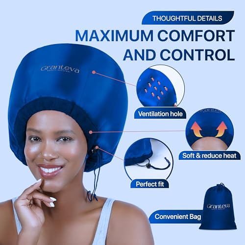 Hair Dryer Bonnet Attachment w (Blue)