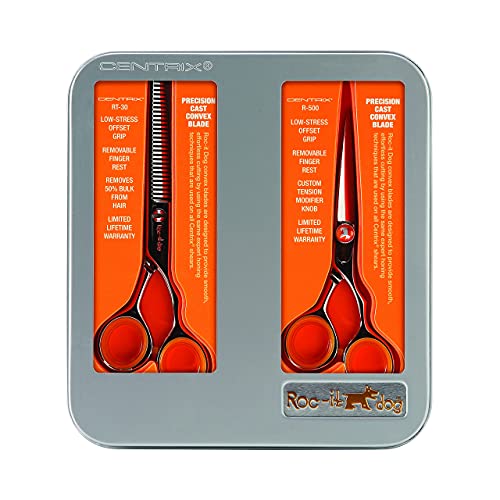 Centrix Roc It Dog 5" Hair Cutting Shears & 30T Thinning Scissors (R 500 & RT 30)