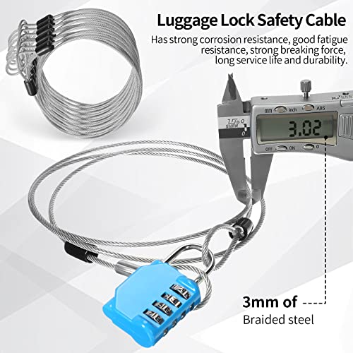 12pack Security Cable Lock (Clear / 4 ft)