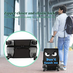 Luggage Cover Suitcase Protector Plus 1 Luggage Tag (Don't Touch Me / M)