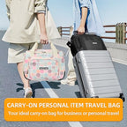 Underseat Carry On Luggage Bag (Corduroy Colorful Plaid / 16IN)