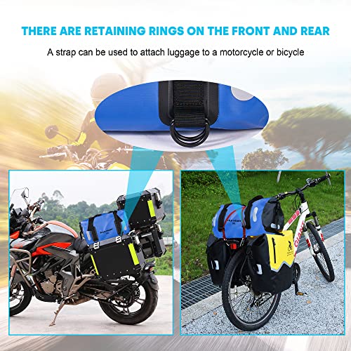 Waterproof Bag Duffel Bag 20L 30L 40L with Welded Seams Shoulder Straps (Blue / 30L)