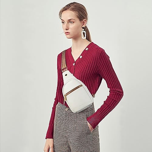 Crossbody Bags for Women PU Leather Cross Body Sling Bag for Woman Birthday Gifts for Women (2-beige Brown)