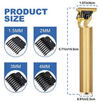 Professional Beard Trimmer for Men (Gold)