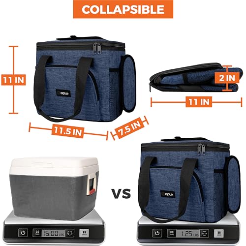 Soft Cooler Bag (Heather Navy / 24 Cans)