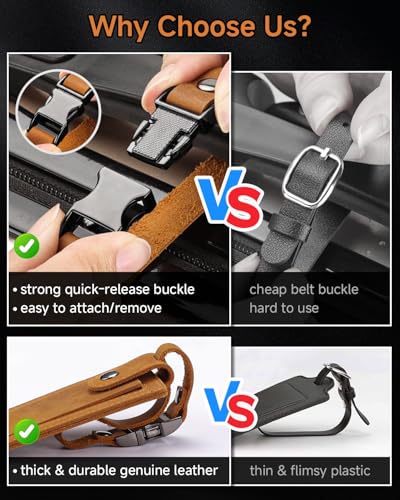 Luggage Tags for Suitcases (Brown)