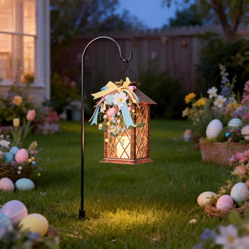 Easter Solar Lanterns Outdoor Waterproof (Easter 1 Pack)