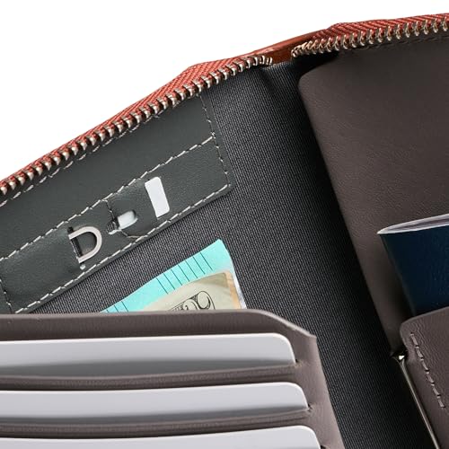 Travel Folio Leather Passport Wallet (Sienna)