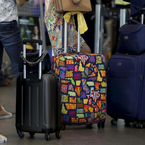 Travel Luggage Cover Fits 18 (S / America Map)
