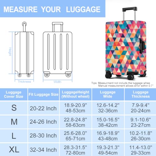 Triangle Luggage Cover Washable Suitcase Protector Anti (Triangle / S(20-22inch suitcase))