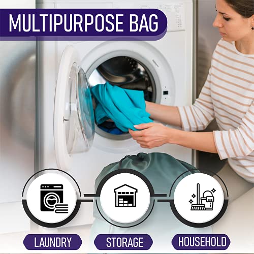 Jumbo 100% Heavy Nylon Laundry Bag (GREEN)