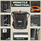 Waterproof Backpack Dry Bag 35L (Black / 85L)
