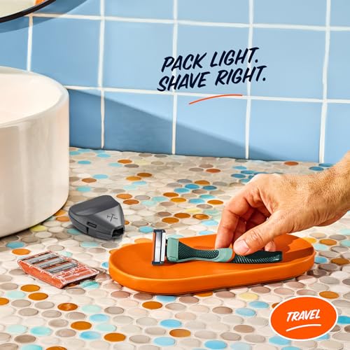 Travel Shave Set (Green / 1 Count (Pack of 4))