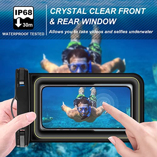 Waterproof Phone Pouch Floating (Black / Up to 7")