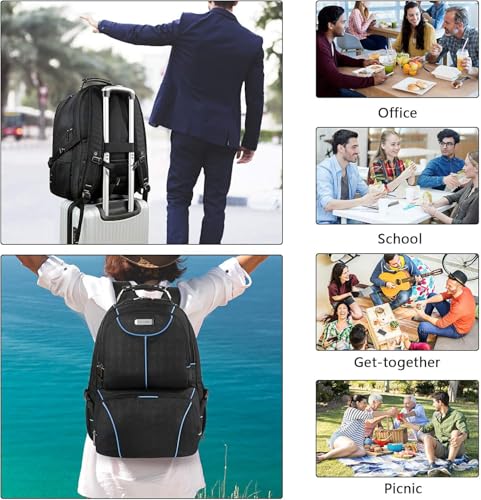 Lunch Bag Backpack (Blue-rfid)