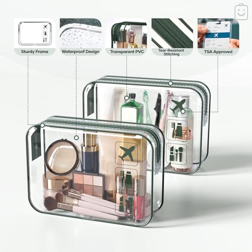11 Set Compression Packing Cubes for Travel Essentials (Dark Green / 11 set)