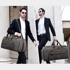 Carry On Garment Bag for Travel Convertible Garment Duffle Bag Suit Bags for Men Women Travel 2 in 1 Hanging Suitcase Business Travel Bag with Toiletry Bag (50l / Grey)