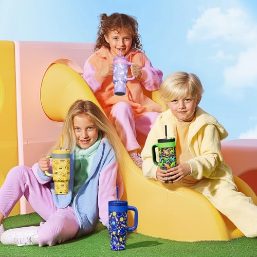 24 oz Stainless Steel Tumbler for Children (Space Rocket / 24 Ounces)
